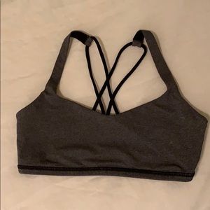 Dark Gray & Black Lululemon Sports Bra